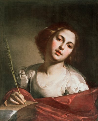 St. Catherine of Alexandria, late 1640s by Bernardo Cavallino